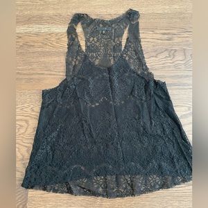 Joe’s Jeans Black Lace Tank Size S